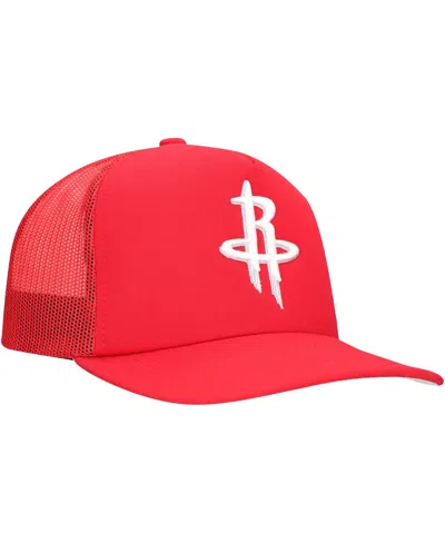 Mitchell & Ness Men's Red Houston Rockets Core Evergreen Otc Trucker Adjustable Hat In Red