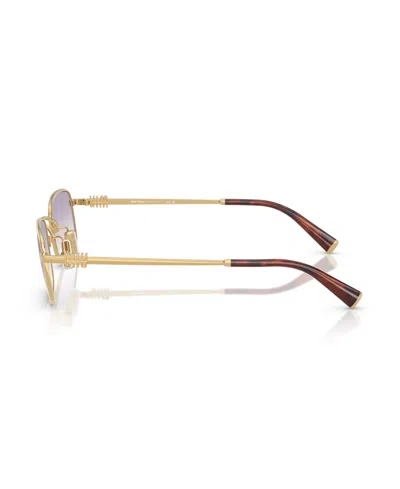 Miu Miu Miu Regard Rectangular Sunglasses In Gold