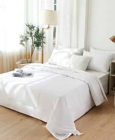 Royal Elite Lightweight Silk Comforter, Twin In White