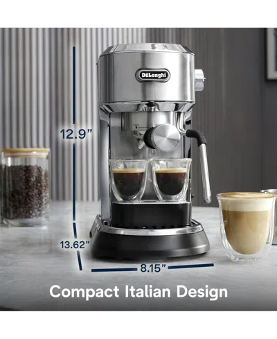 Delonghi Dedica Maestro Plus Espresso Machine With Automatic Steam Wand In Stainless Steel