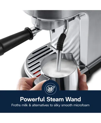 Delonghi Dedica Maestro Plus Espresso Machine With Automatic Steam Wand In Stainless Steel