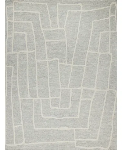 Exquisite Rugs Tangiers 6872 Area Rug, 6' X 9' In Blue,ivory