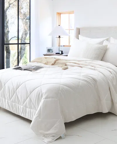 Royal Elite Luxurious Cooling Viscose Comforter, Twin In White
