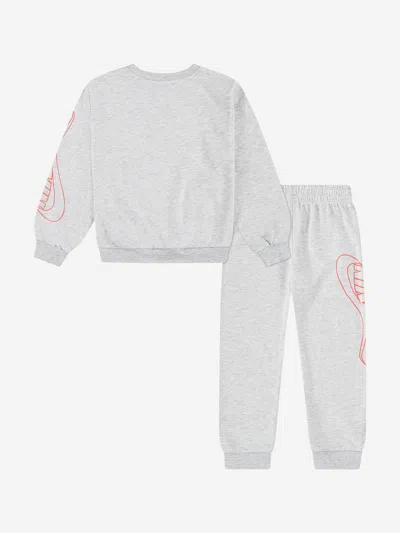 Nike Boys Nsw On The Move Tracksuit In Grey