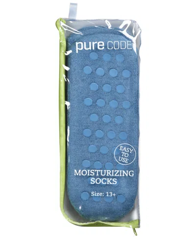 Purecode Moisturizing Gel Socks In Denim