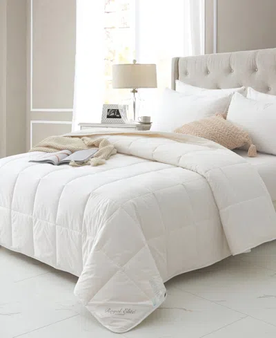 Royal Elite Washable Wool Comforter, King In White