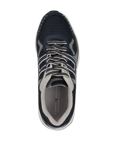 Tommy Hilfiger Men's Pug Lace Up Jogger Sneakers In Navy Multi