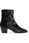 Isabel Marant Dickey Suede And Leather Ankle Boots