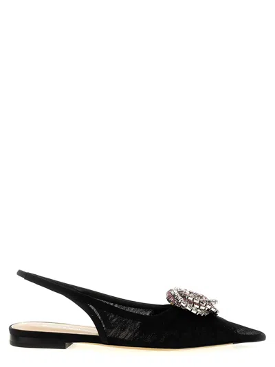 Mach&mach Mach & Mach 'galaxy' Slingback In Black
