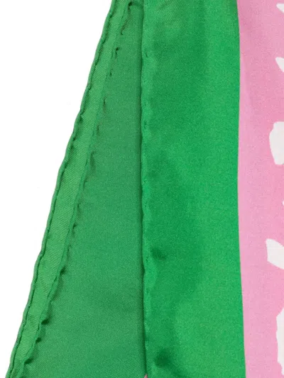Rianna + Nina Silk Scarf In Pink