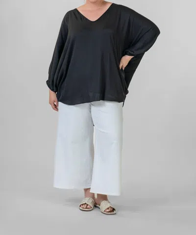 Nouvelle Silk95five Austin Top In Black In Black