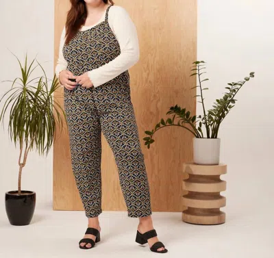 Known Supply Rhythm Adjustable Overall In Retro Floral In Multi