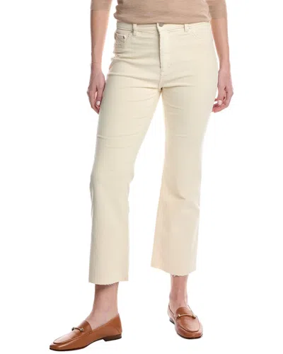 Dl1961 Bridget Cropped Corduroy Bootcut Pant In White