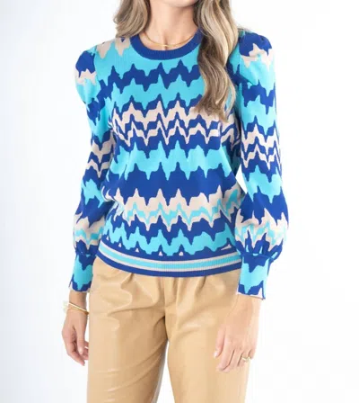 Emily Mccarthy Julia Sweater In Ripple In Multi