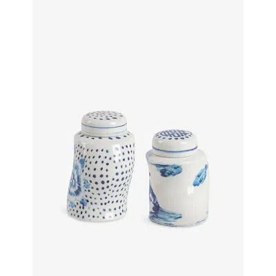 Seletti Classics On Acid Dots & Ginger Spices Shaker Set In White
