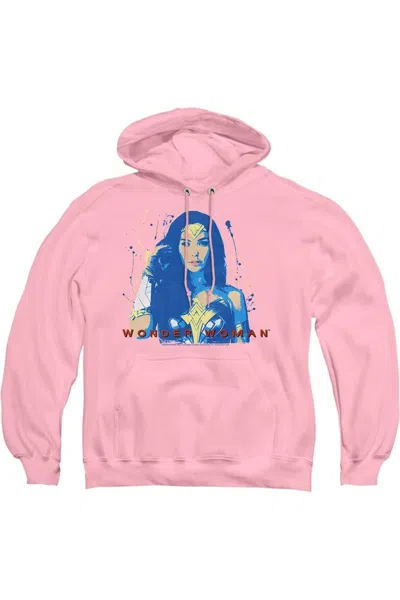 Gildan Wonder Woman 84 Wonder Glow Adult Pull Over Hoodie / Hooded Sweatshirt In Pink