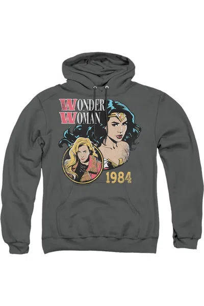 Gildan Wonder Woman 84 84 Retro Adult Pull Over Hoodie / Hooded Sweatshirt In Pink