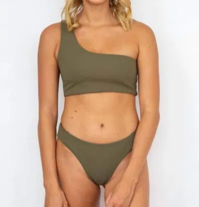 Phie Collective Figure Sofie Cheeky Bikini Bottom In Army In Green