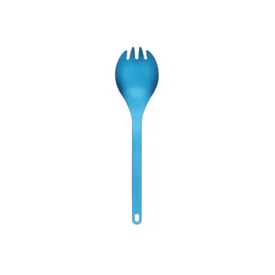Snow Peak Engraved-logo Titanium Spork In Blue