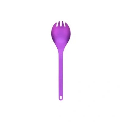 Snow Peak Titanium Spork Purple In Green
