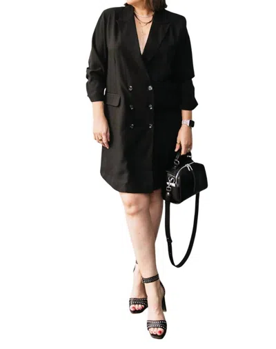 B.young Blazer Dress In Black In Black
