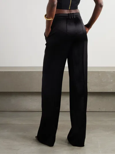 Balmain Belt Loop Track Pants In Black