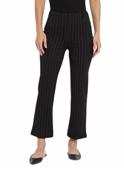 Lyssé Baby Boot Ankle Pant In Soft Soothing Stripe In Multi