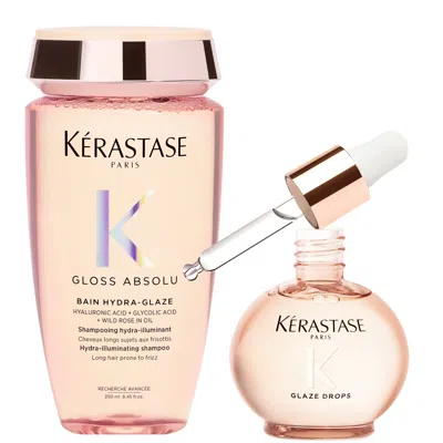 Kerastase Kérastase Gloss Shampoo And Glaze Drops Hair Oil Duo With Wild Rose
