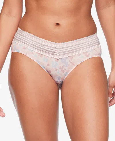 Warner's Warners No Pinching, No Problems Dig-free Comfort Waist With Lace Microfiber Hipster 5609j In Blush Petal