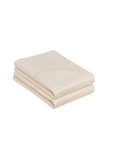 Cottonworks 1000 Thread Count 100% Pima Cotton Sateen Pima Cotton Pillowcase Pair, King In Ivory