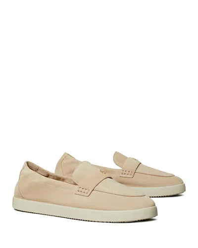 Tory Burch Ballet Sports Suede Loafers In Sand Dunes