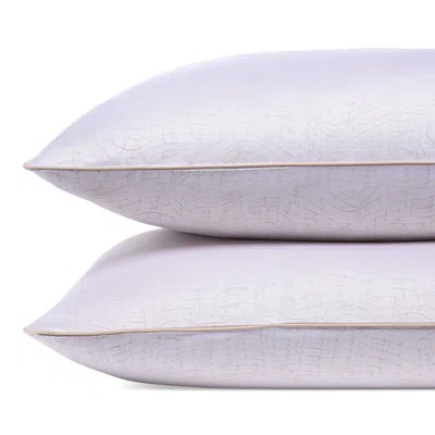 Amalia Home Collection Matiz Jacquard Sham, Standard, Set Of 2 In Beige/sand