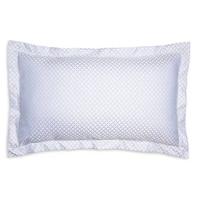 Amalia Home Collection Luso Silk Blend Sham, King, Set Of 2 In White/silver