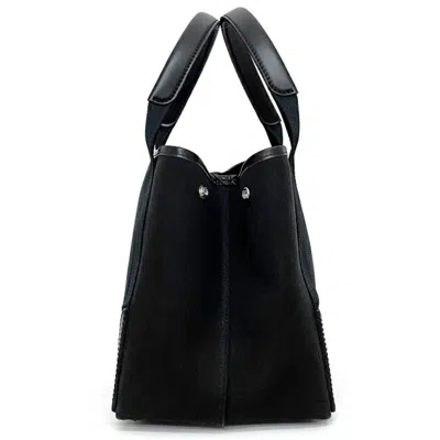 Pre-owned Balenciaga Black Canvas Leather Handbag Pouch Tote Bag ()