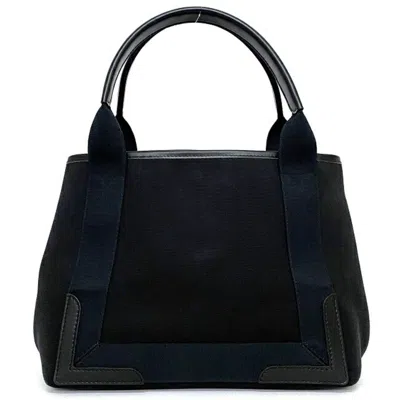 Pre-owned Balenciaga Black Canvas Leather Handbag Pouch Tote Bag ()