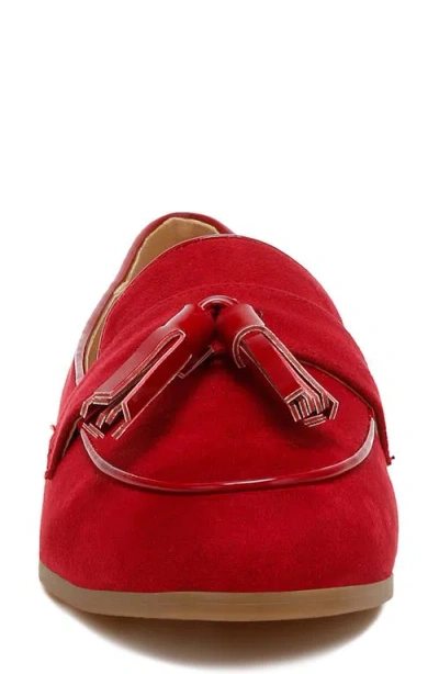 Rag & Co Folklore Tassel Loafer In Red