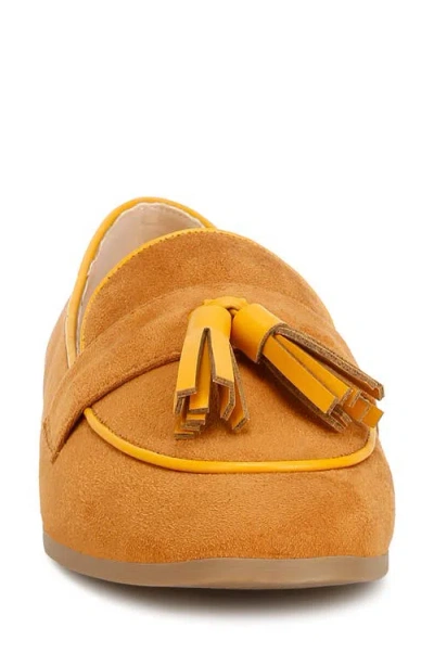 Rag & Co Folklore Tassel Loafer In Tan