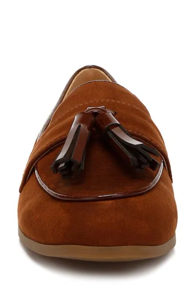 Rag & Co Folklore Tassel Loafer In Brown