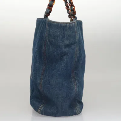 Pre-owned Chanel Shopping Blue Denim - Jeans Tote Bag ()