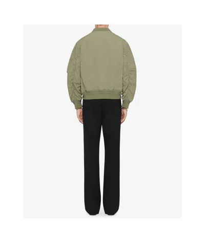 Givenchy Men's Nylon Bomber Jacket In Green