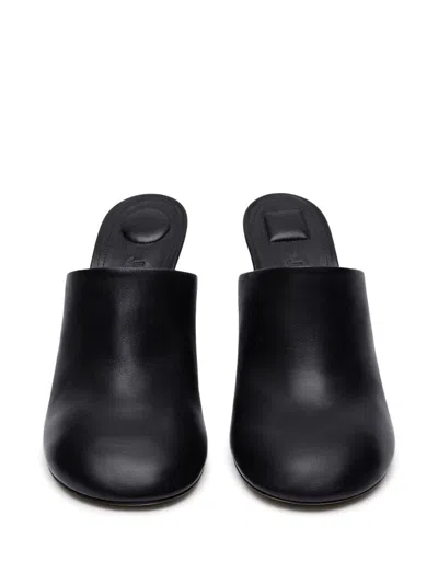 Jacquemus Mule With Geometric Heel In Black