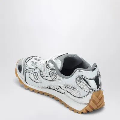 Shop Bottega Veneta Women Low Orbit Silver/white Trainer