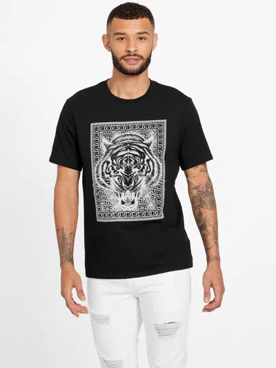 Guess Factory Eco Kobbs Crewneck Tee In Black