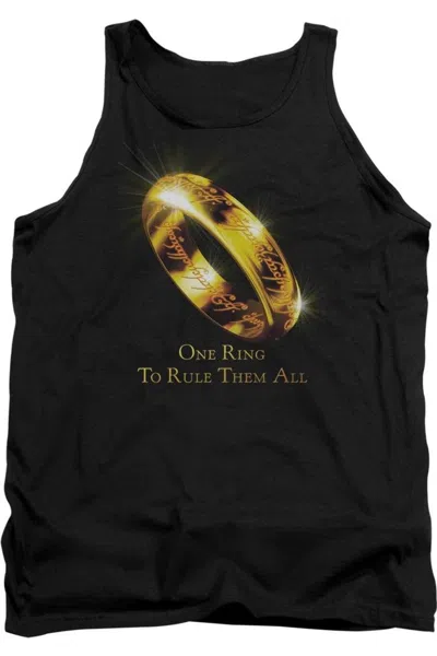 Gildan Lord Of The Rings One Ring Adult Tank Top In Black