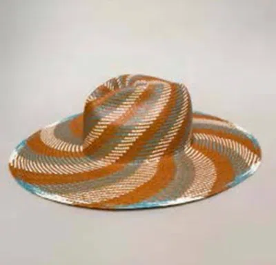 Van Palma Ema Straw Large Brim Hat In Multi