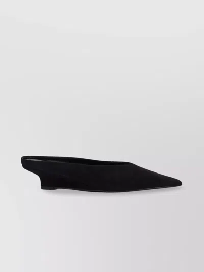 Totême Toteme Women Suede Leather Ballets In Black