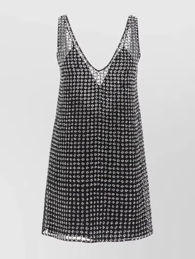 Max Mara Rita Sequined Mini Dress In Black