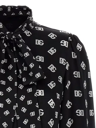 Dolce & Gabbana Silk Shirt With Bow Tie Detail