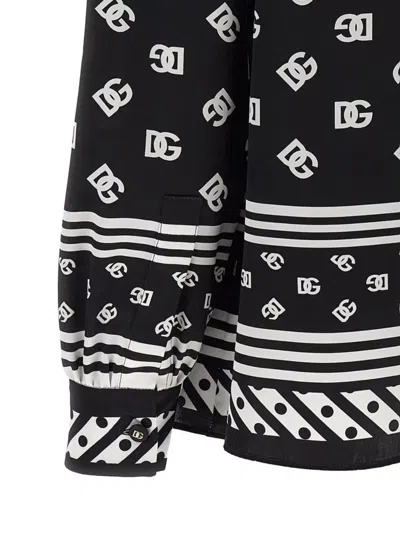 Dolce & Gabbana Silk Shirt With Bow Tie Detail