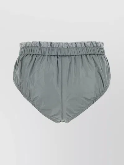 Miu Miu Slip In Seta Tec Grigia Donna